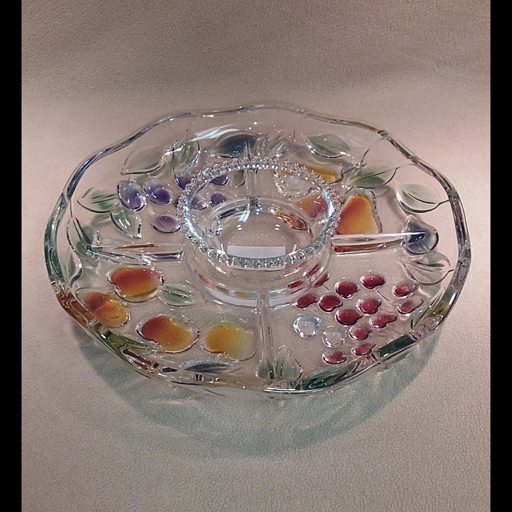 Vintage Mikasa Chip And Dip Tray